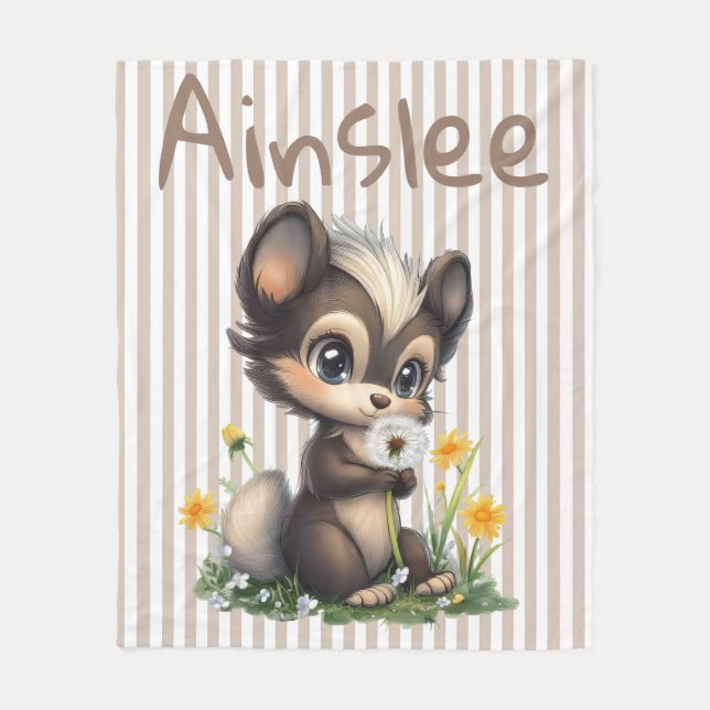 Manta Polar Whimsy in the Wildflowers (Anverso)