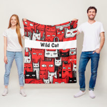 Whisker Wonderland: Amantes del gato negro rojo
