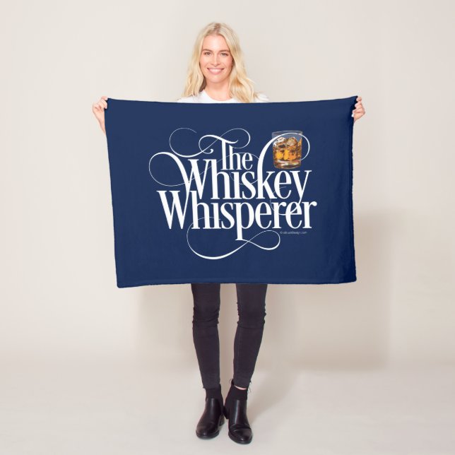 Manta Polar Whiskey Whisperer Fleece Blanket (In situ)