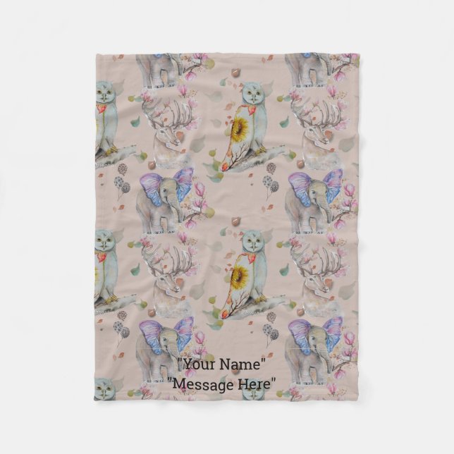 Manta Polar Whispers from Forrest Baby Fleece Blanket (Anverso)