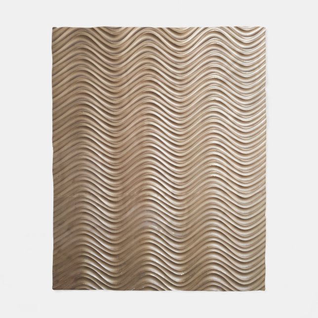 Manta Polar White and gray striped textile (Anverso)