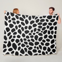 Manta Polar White Leopard Elegant Trendy Luxury Collection