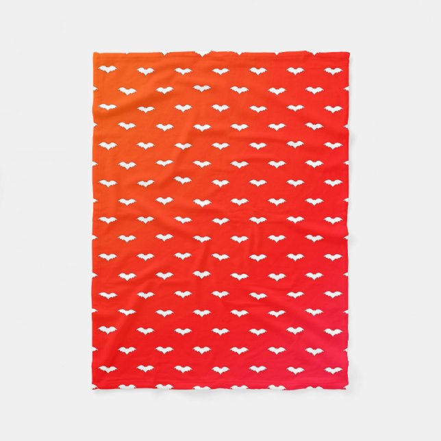 Manta Polar White Tiny Bats Red (Anverso)