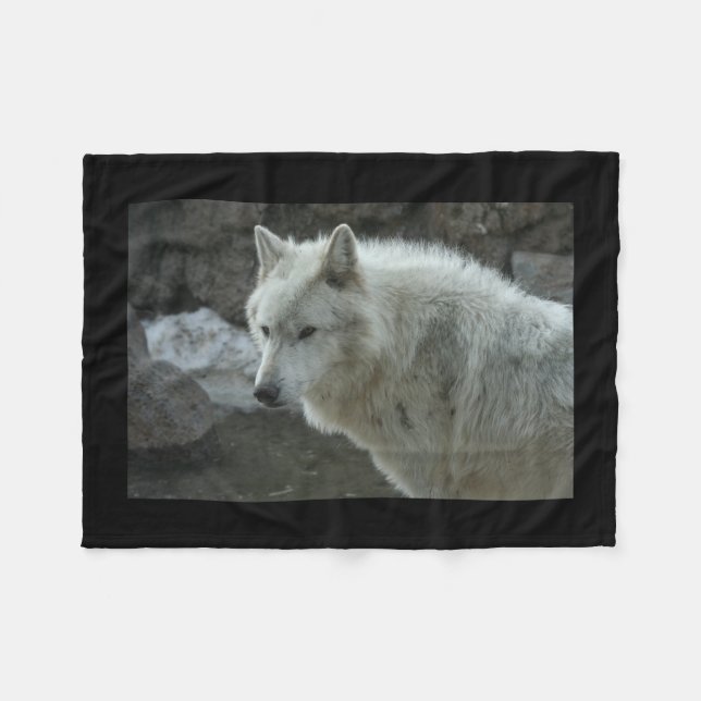 Manta Polar White Wolf (Frente (Horizontal))