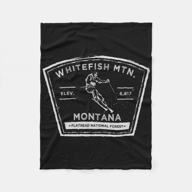 Manta Polar Whitefish Mountain Montana Snow Skiing  (Anverso)