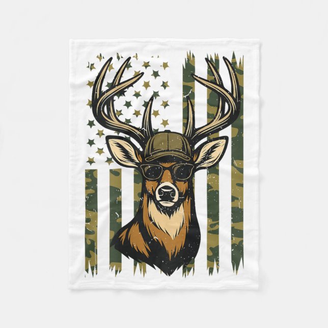 Manta Polar Whitetail Buck Youth Boy Deer Hunting Camo America (Anverso)