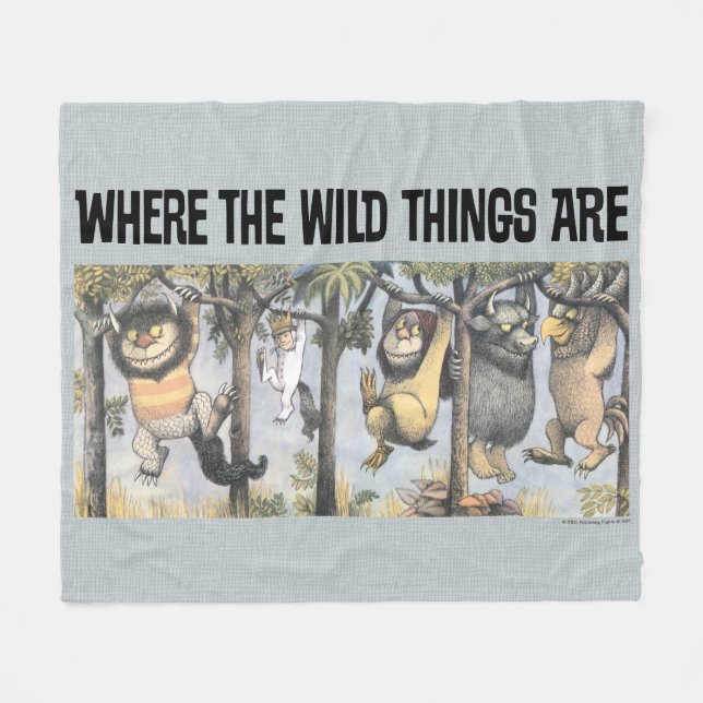 Manta Polar Wild Things and Max Swinging From Trees (Frente (Horizontal))