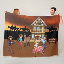 Wild West Jamboree Fleece Blanket