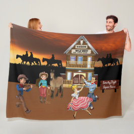 Manta Polar Wild West Jamboree Fleece Blanket