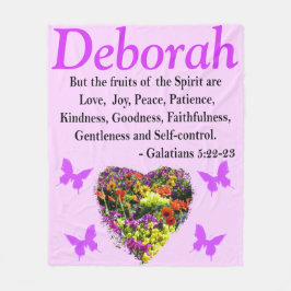 MANTA POLAR WILDFLOWER GALATIANS 5 FLEECE BLANKET PERSONALIZAD