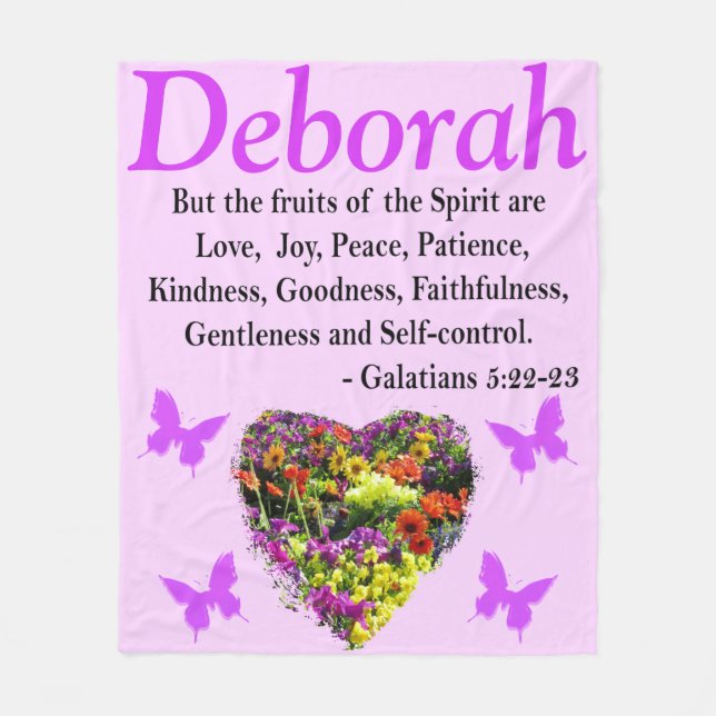 MANTA POLAR WILDFLOWER GALATIANS 5 FLEECE BLANKET PERSONALIZAD (Anverso)