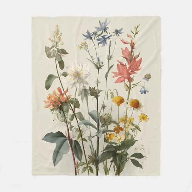 Manta Polar Wildflower Meadow Bouquet (Anverso)
