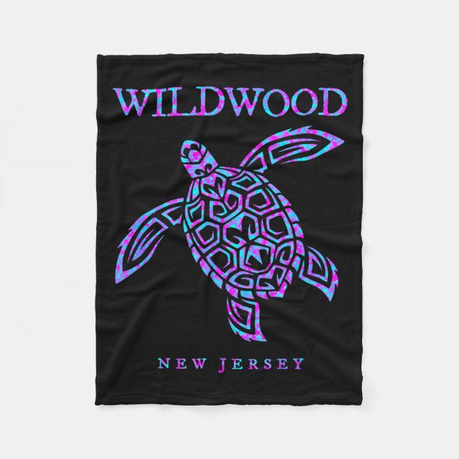 Manta Polar Wildwood New Jersey Sea Turtle Beach Vacation Men  (Anverso)