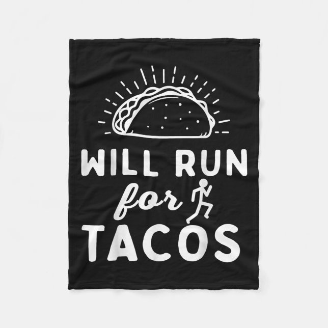 Manta Polar Will Run For Tacos - Motivation Fitness Life  (Anverso)