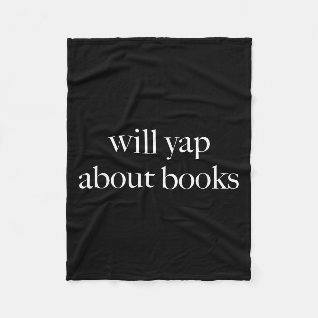 Manta Polar Will Yap Acerca De Libros, Lectura Estética, Lit F (Anverso)