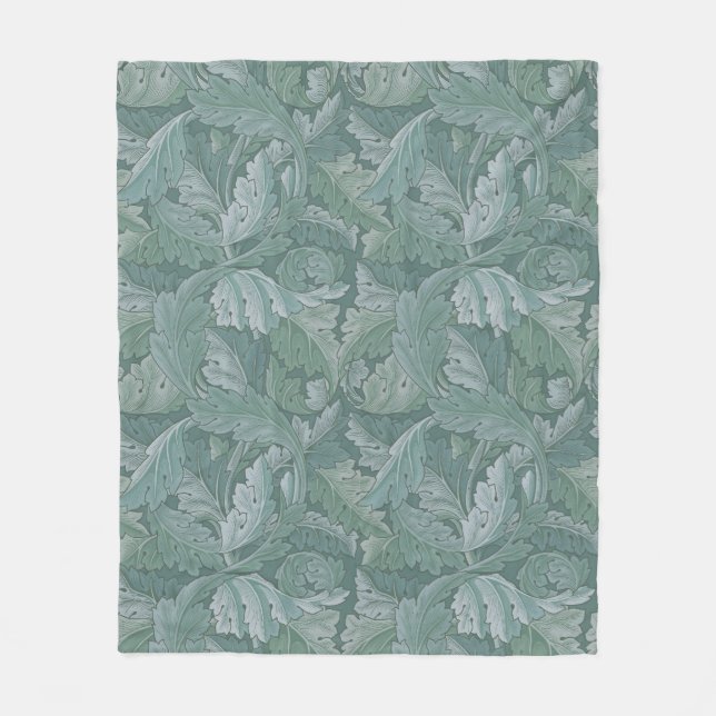 Manta Polar William Morris Acanthus Botanical Harmony Classic (Anverso)