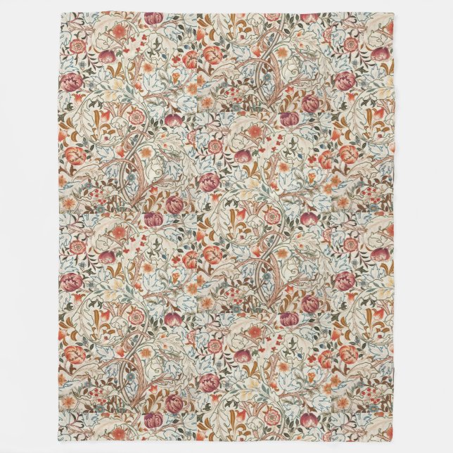 Manta Polar William Morris Acanthus Portière de 1890 (Anverso)