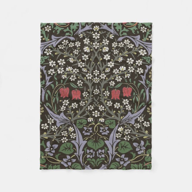 Manta Polar William Morris Blackthorn Tapestry Floral (Anverso)