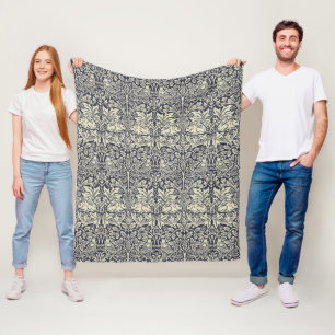 Manta Polar William Morris Brer Rabbit Vintage Blue Pattern