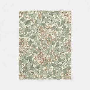 Manta Polar William Morris Honeysuckle Green Floral