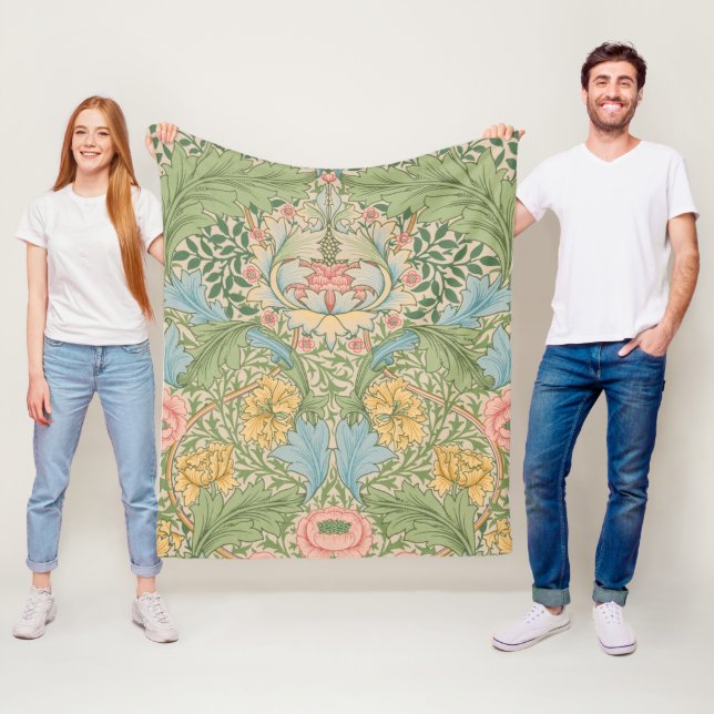 Manta Polar William Morris Myrtle Flor Floral Botánica (In situ)