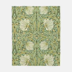 Manta Polar William Morris Pimpernel Floral Blue Wallpaper