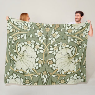 Manta Polar William Morris Pimpernel Vintage Pattern Fleece Bl