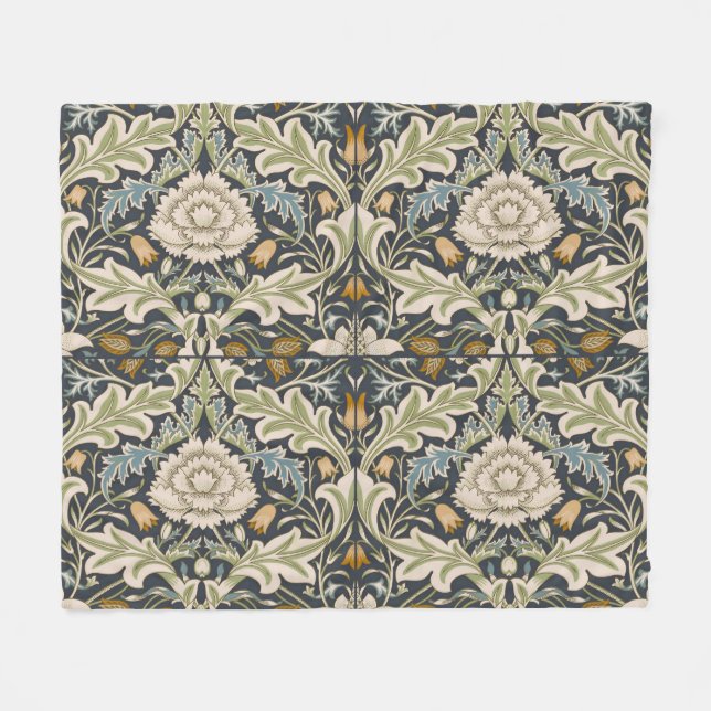 Manta Polar William Morris Severn Floral Pattern Classic (Frente (Horizontal))
