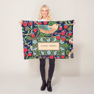 Manta Polar William Morris Strawberry Thief Fleece Blanket
