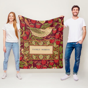 Manta Polar William Morris Strawberry Thief Fleece Blanket