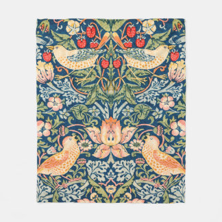 Manta Polar William Morris Strawberry Thief Fleece Blanket