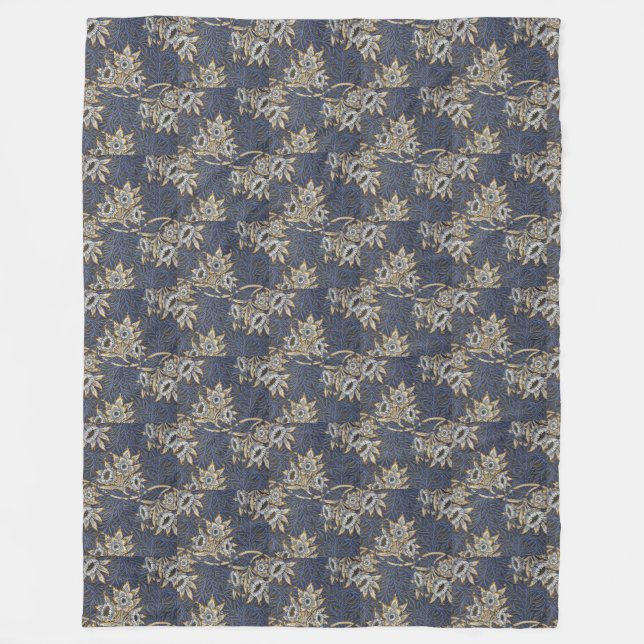 Manta Polar William Morris Tulip y Willow (Anverso)