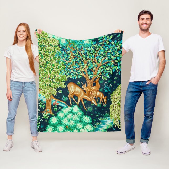 Manta Polar William Morris venado por una pandilla rota (In situ)