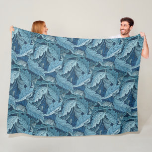 Manta Polar William Morris Vintage Acanthus Foliage Blue