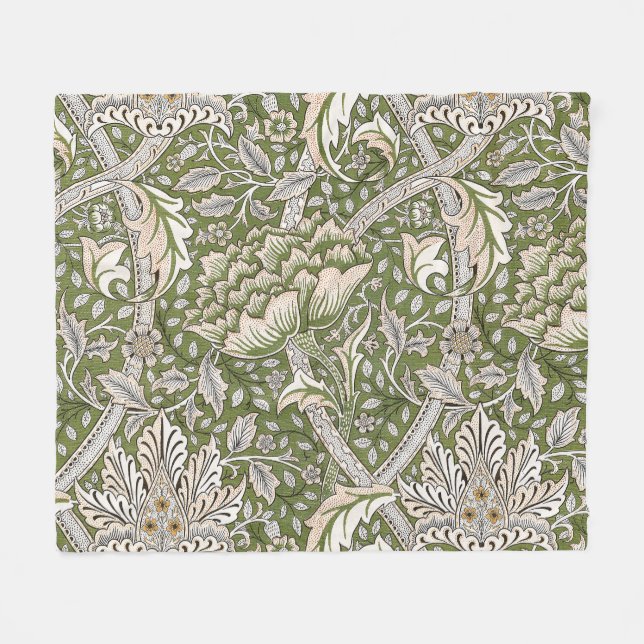 Manta Polar William Morris Windrush floral clásico (Frente (Horizontal))
