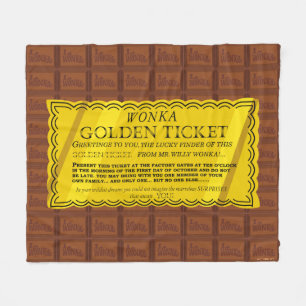 Manta Polar Willy Wonka Golden Ticket