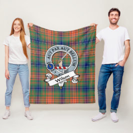 Manta Polar Wilson Clan Badge Tartan Plaid