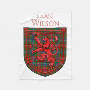 Manta Polar Wilson Tartan Scottish Plaid Lion Rampant