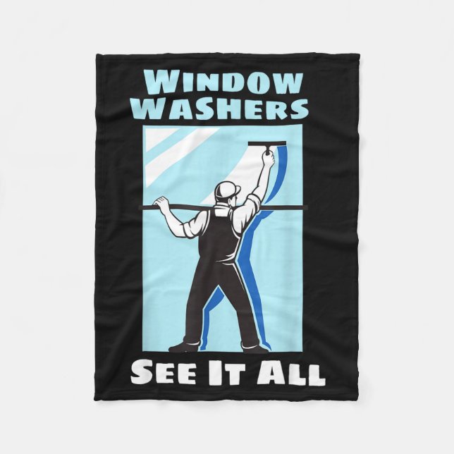 Manta Polar Window Washer Funny Window Washing Cleaner Quote  (Anverso)