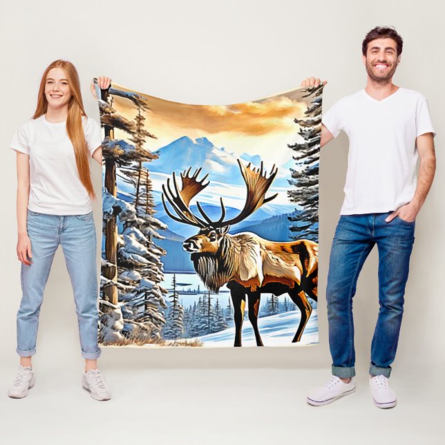 Manta Polar Winter Elk Majesty Design (In situ)