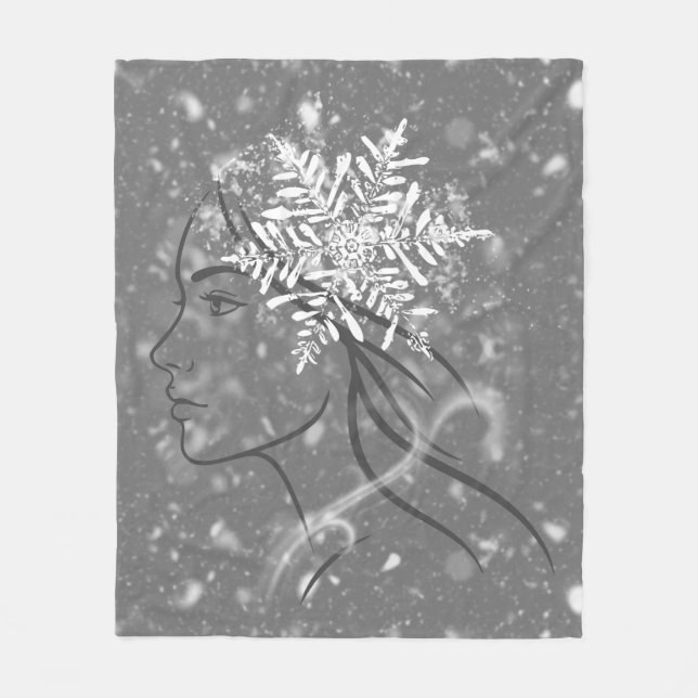 Manta Polar Winter Goddess – Feminine Seasonal Art (Anverso)