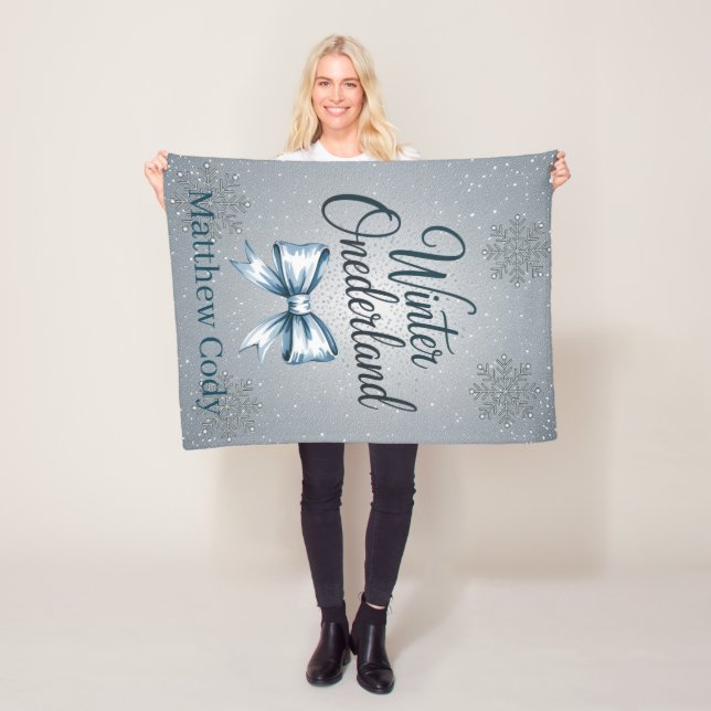 Manta Polar Winter Onderland Boys primero. Regalo de fiesta de (In situ)