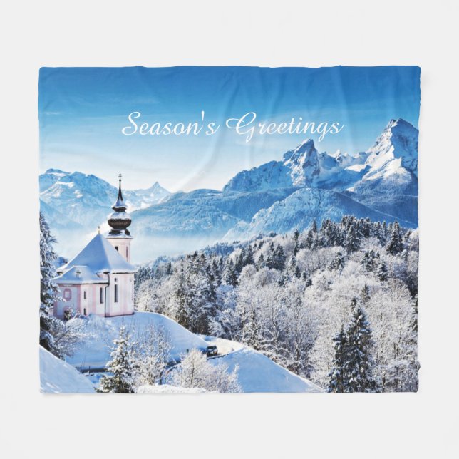Manta Polar Winter scene custom  (Frente (Horizontal))