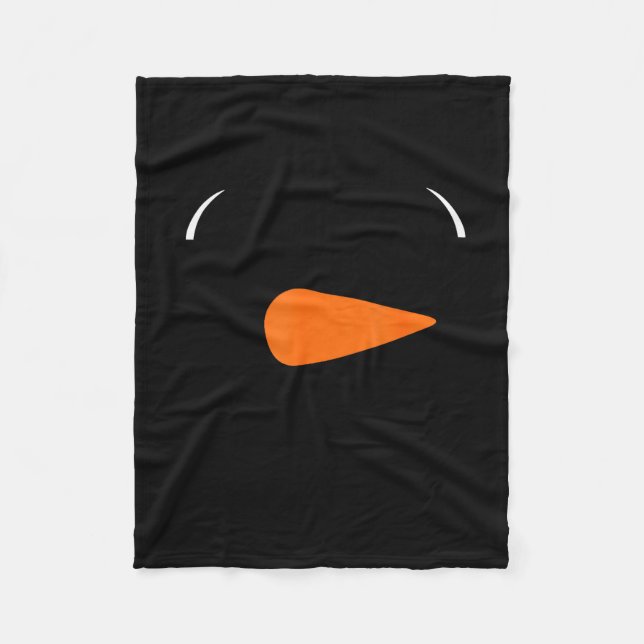 Manta Polar Winter Snowman Face Eyelashes Christmas Xmas For B (Anverso)