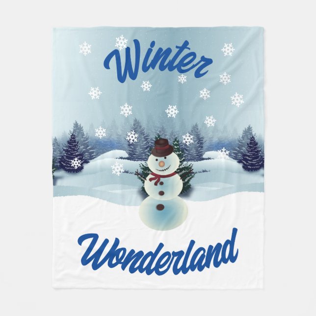 Manta Polar Winter Wonderland Fleece Blanket (Anverso)