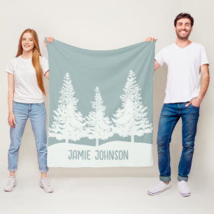 Manta Polar Winter Wonderland Forest Trees Custom Name
