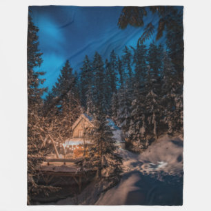 Manta Polar Winter Wonderland Merry Christmas Fleece Blanket