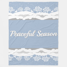 Manta Polar Winter Wonderland Peaceful Season Fleece Blanket