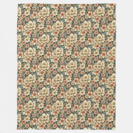 Manta Polar Wintry Floral Azaleas y Rosa