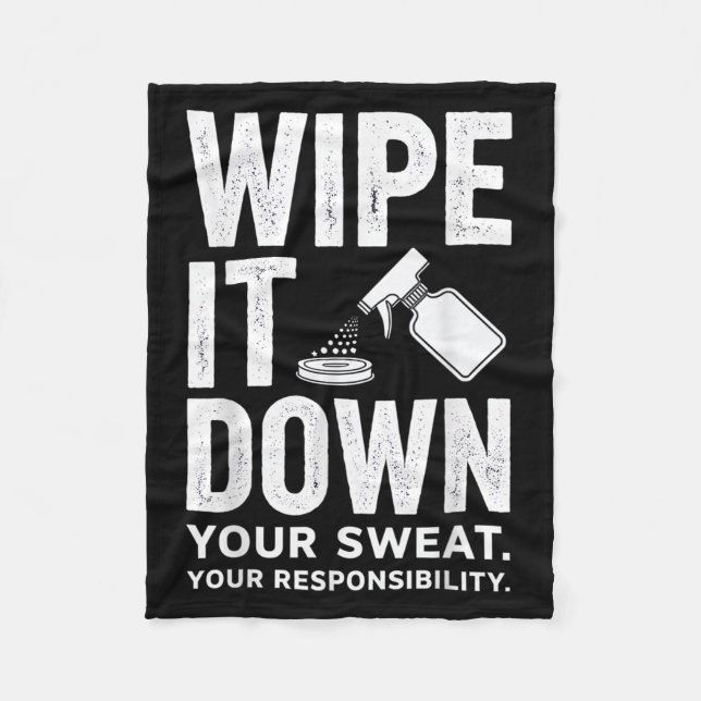 Manta Polar Wipe It Down Fitness Motivation Art  (Anverso)